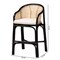Bali & Pari Miranda Modern Bohemian Two-Tone Black and Natural Brown Rattan Counter Stool 235-13347-ZORO - alternate 4